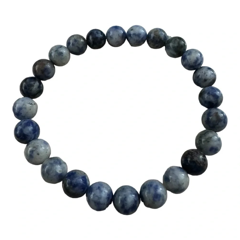 Blue Spot Jasper Gemstone Bracelet - Picture 2 of 5